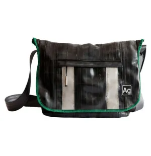 Recycled Bike Tube Messenger Bag - The Pine