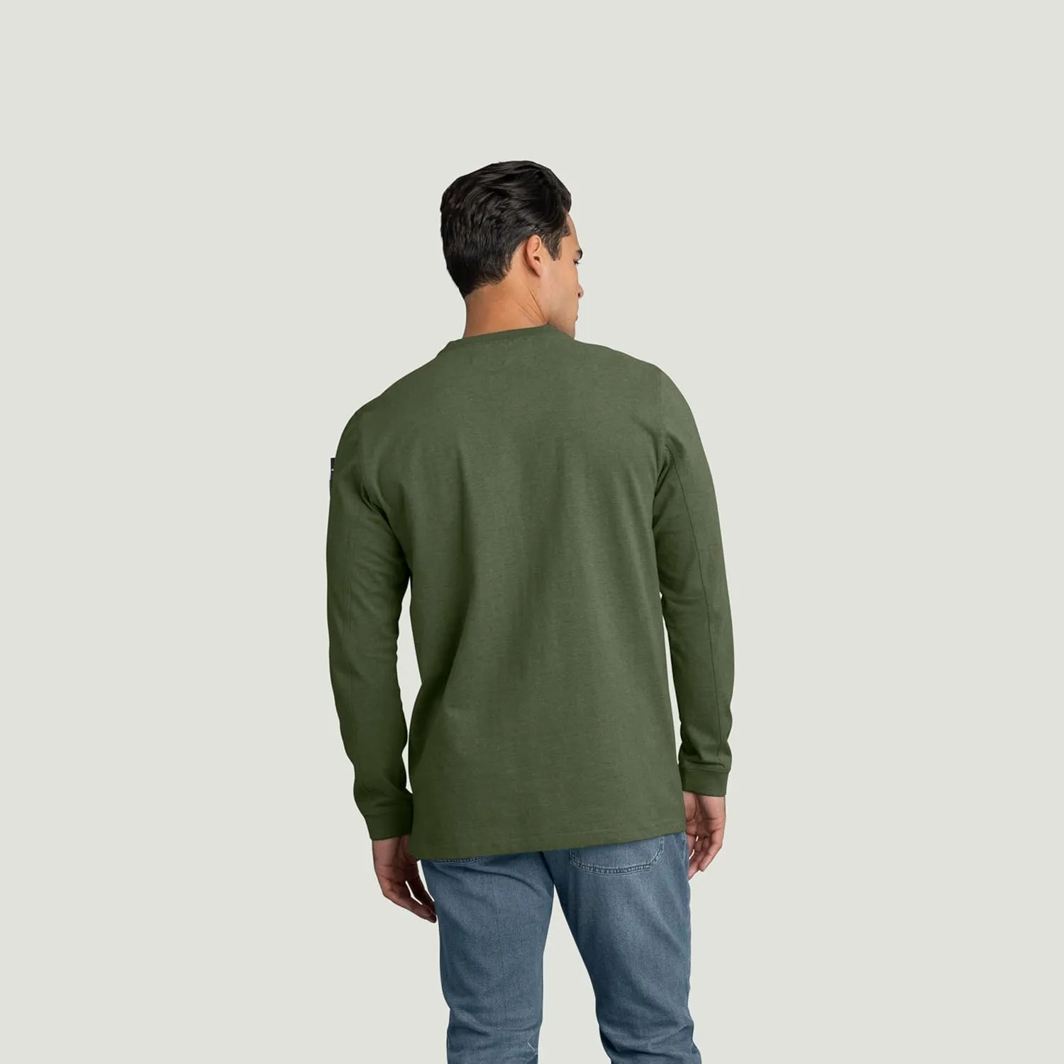 Red Kap Men's Long Sleeve Heavyweight Slim Fit Cotton T-Shirt