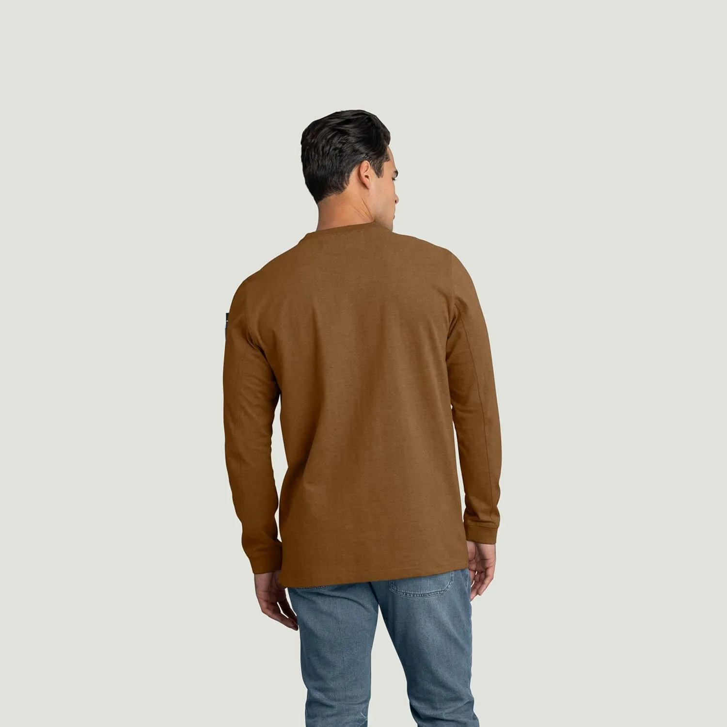 Red Kap Men's Long Sleeve Heavyweight Slim Fit Cotton T-Shirt