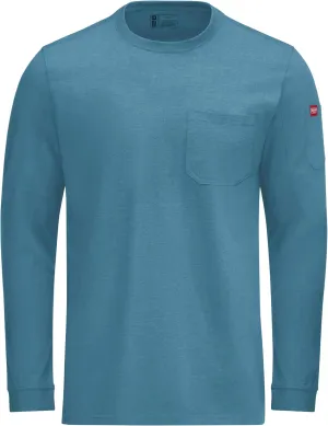 Red Kap Men's Long Sleeve Heavyweight Slim Fit Cotton T-Shirt