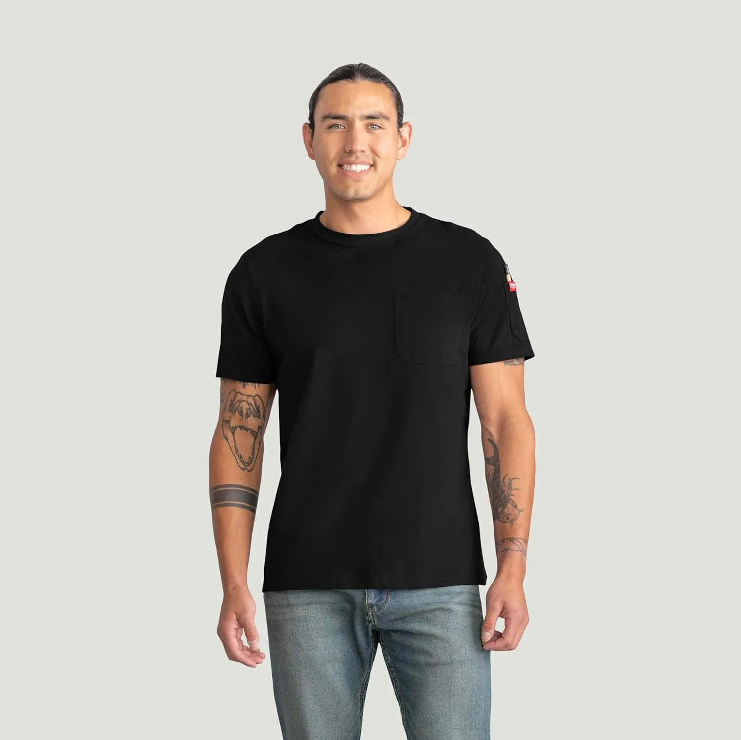 Red Kap Men's Short Sleeve Heavyweight Slim Fit Cotton T-Shirt
