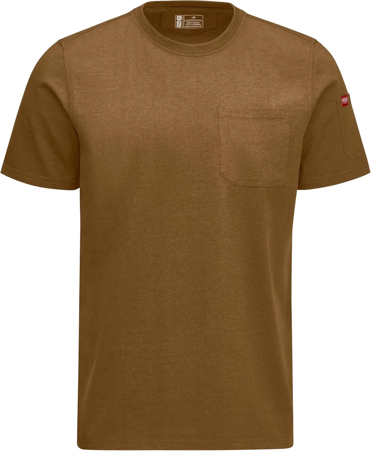 Red Kap Men's Short Sleeve Heavyweight Slim Fit Cotton T-Shirt