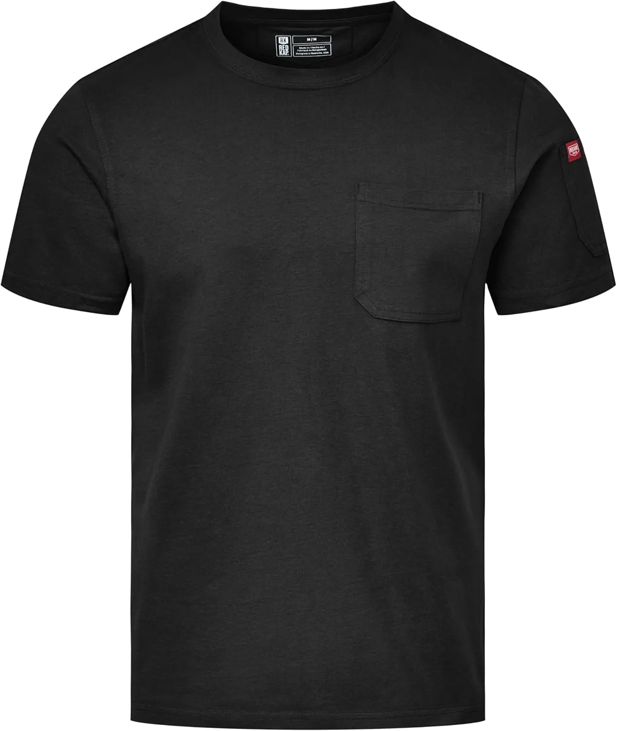 Red Kap Men's Short Sleeve Heavyweight Slim Fit Cotton T-Shirt