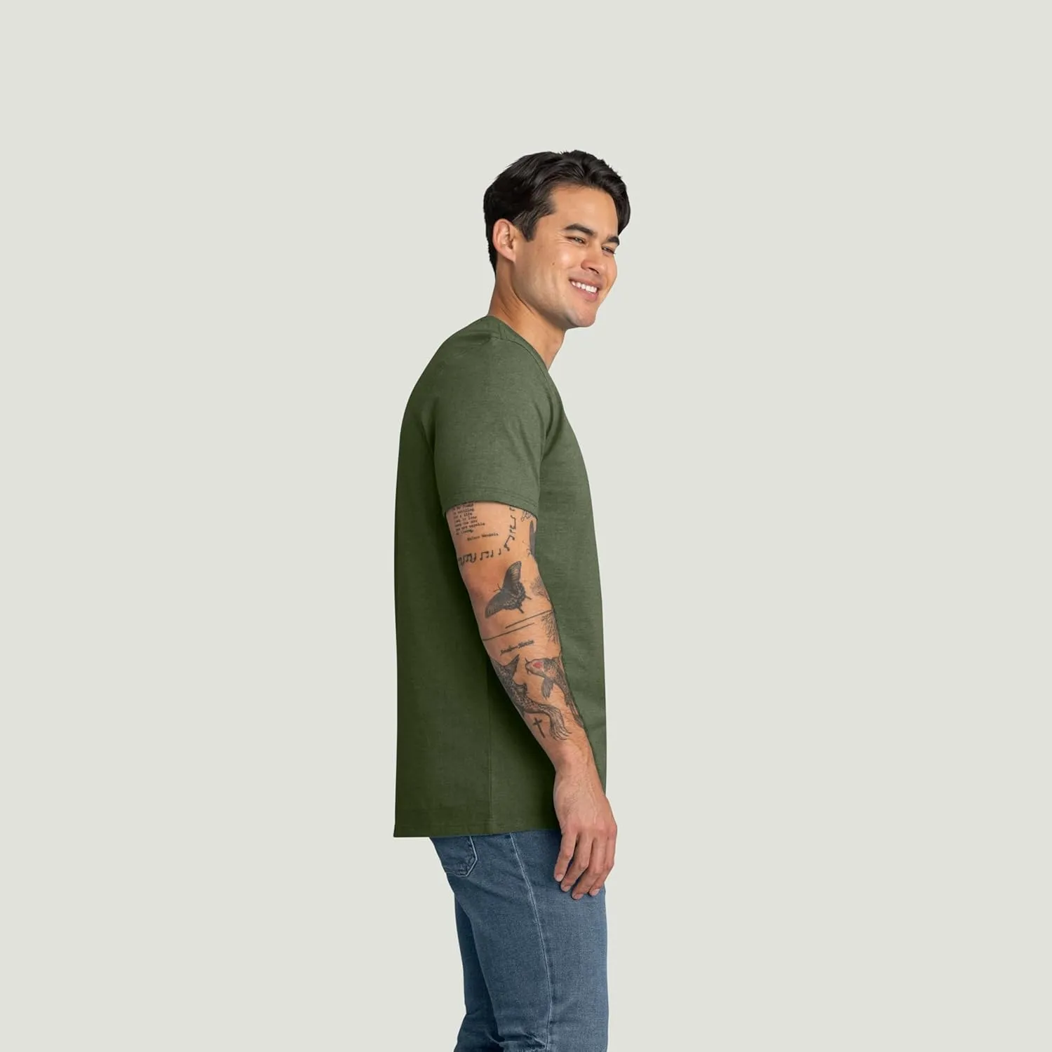 Red Kap Men's Short Sleeve Heavyweight Slim Fit Cotton T-Shirt