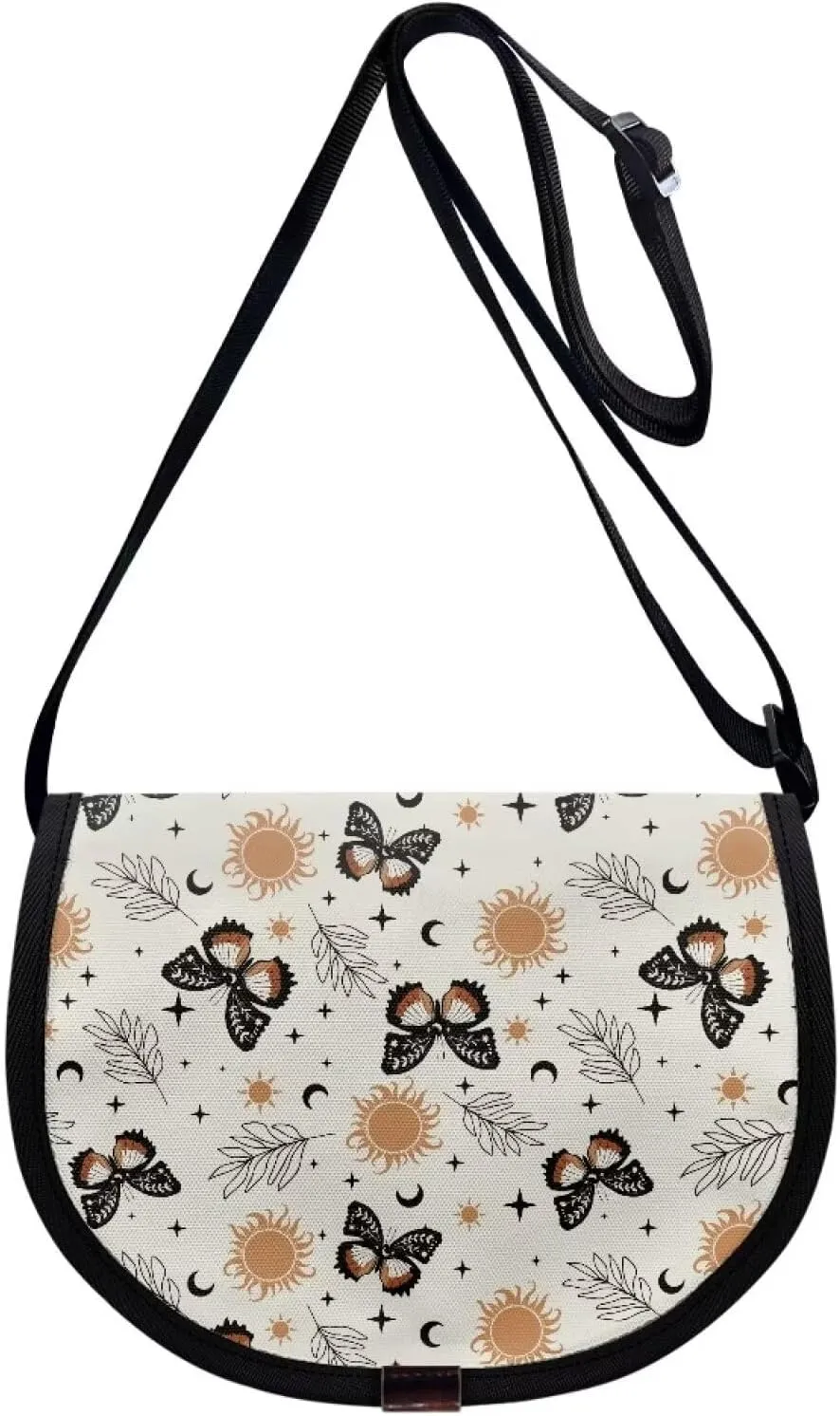 Renewold Cute Butterflies Print Crossbody Purse for Kids Crossbody Cross Body Handbags Cell Phone Wallet Cards Shoulder Bag with Adjustable Strap Messenger Bags Portable for Trip Running School
