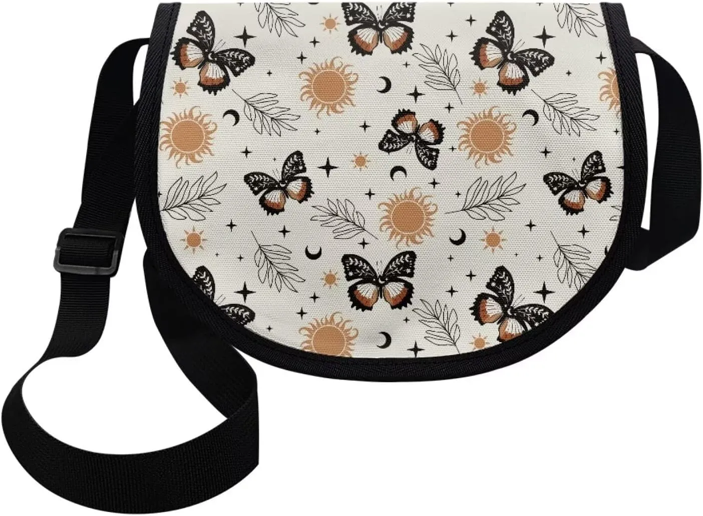 Renewold Cute Butterflies Print Crossbody Purse for Kids Crossbody Cross Body Handbags Cell Phone Wallet Cards Shoulder Bag with Adjustable Strap Messenger Bags Portable for Trip Running School