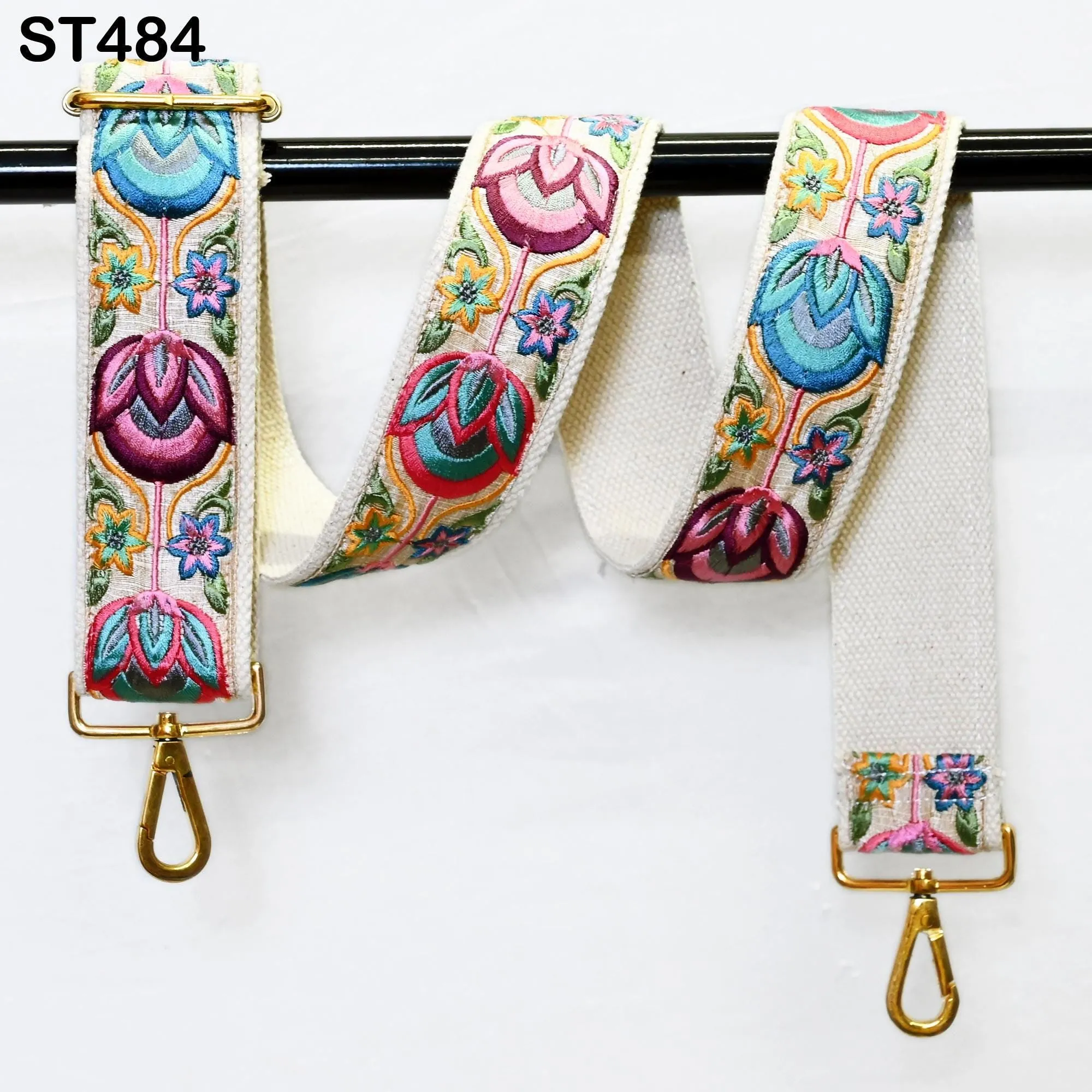 Replacement Handbag Bag Strap Embroidered Camera Strap Crossbody Strap for Purses Embroidery Adjustable Guitar Strap Gift for Holiday Season