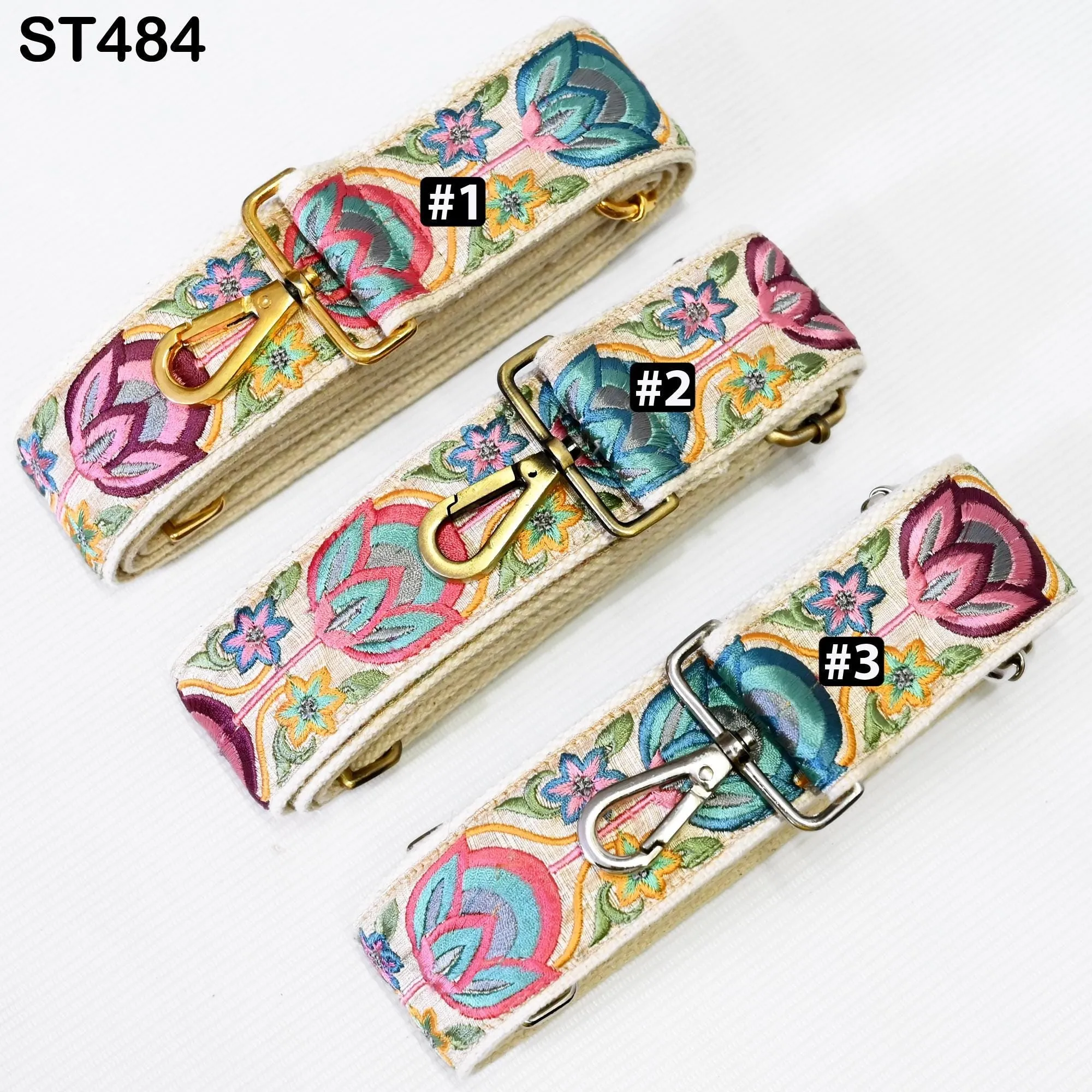 Replacement Handbag Bag Strap Embroidered Camera Strap Crossbody Strap for Purses Embroidery Adjustable Guitar Strap Gift for Holiday Season