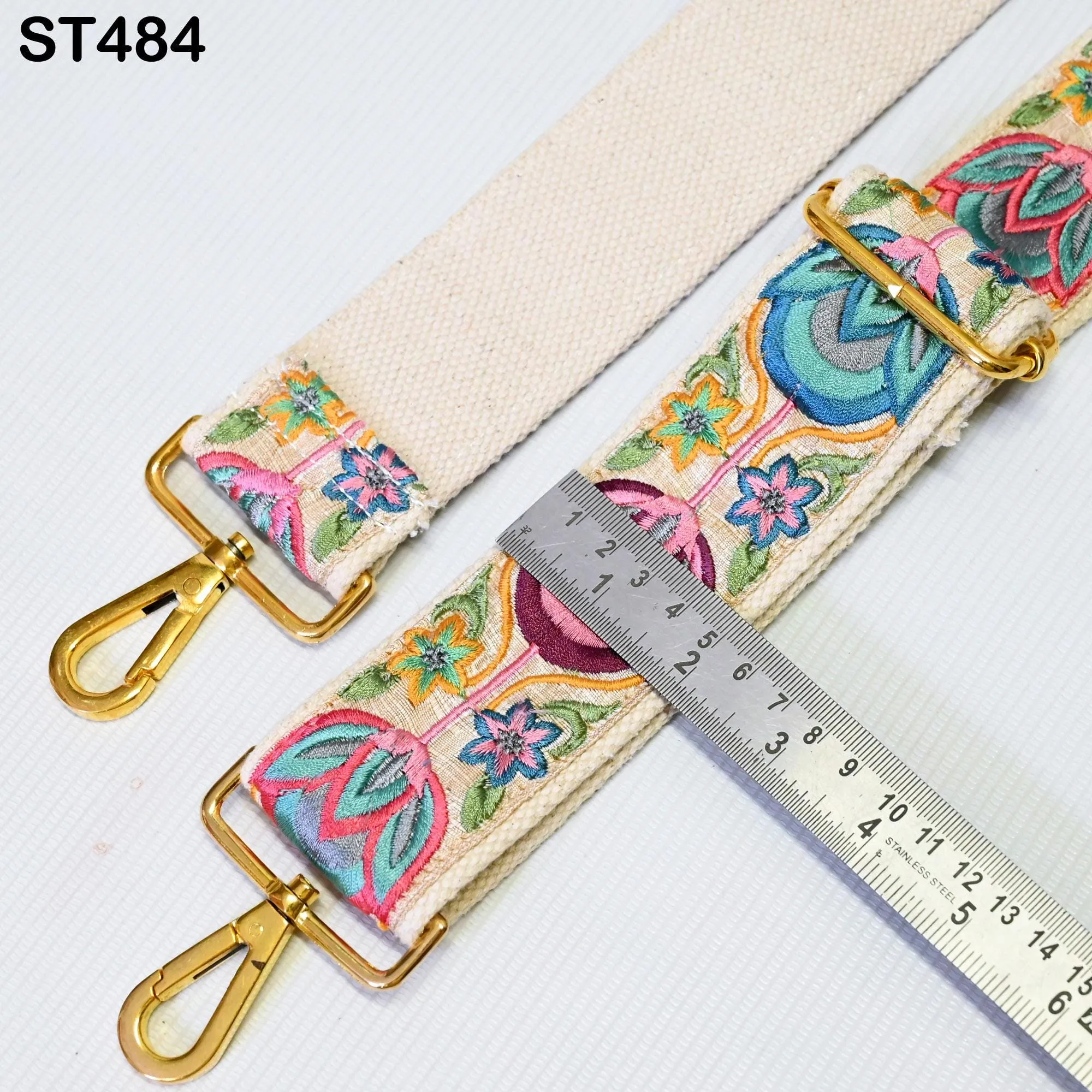 Replacement Handbag Bag Strap Embroidered Camera Strap Crossbody Strap for Purses Embroidery Adjustable Guitar Strap Gift for Holiday Season