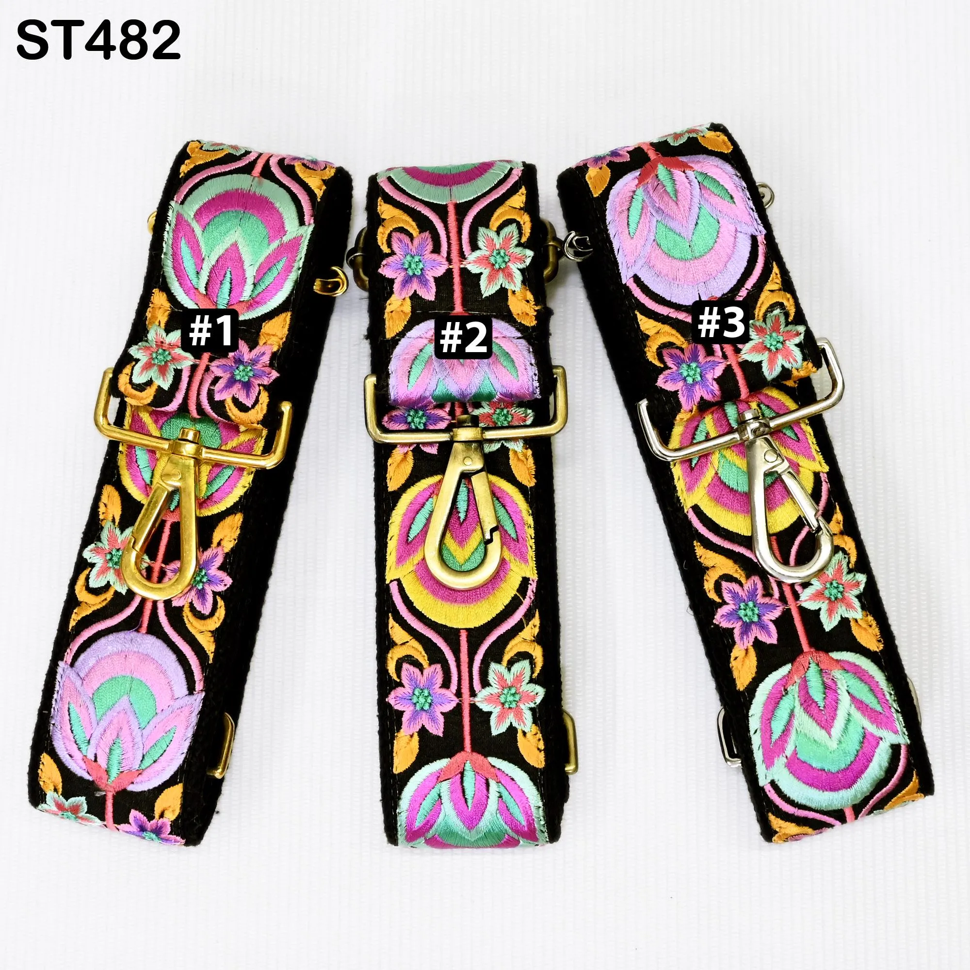 Replacement Handbag Bag Strap Embroidered Camera Strap Crossbody Strap for Purses Gift for Holiday Season Embroidery Adjustable Guitar Strap