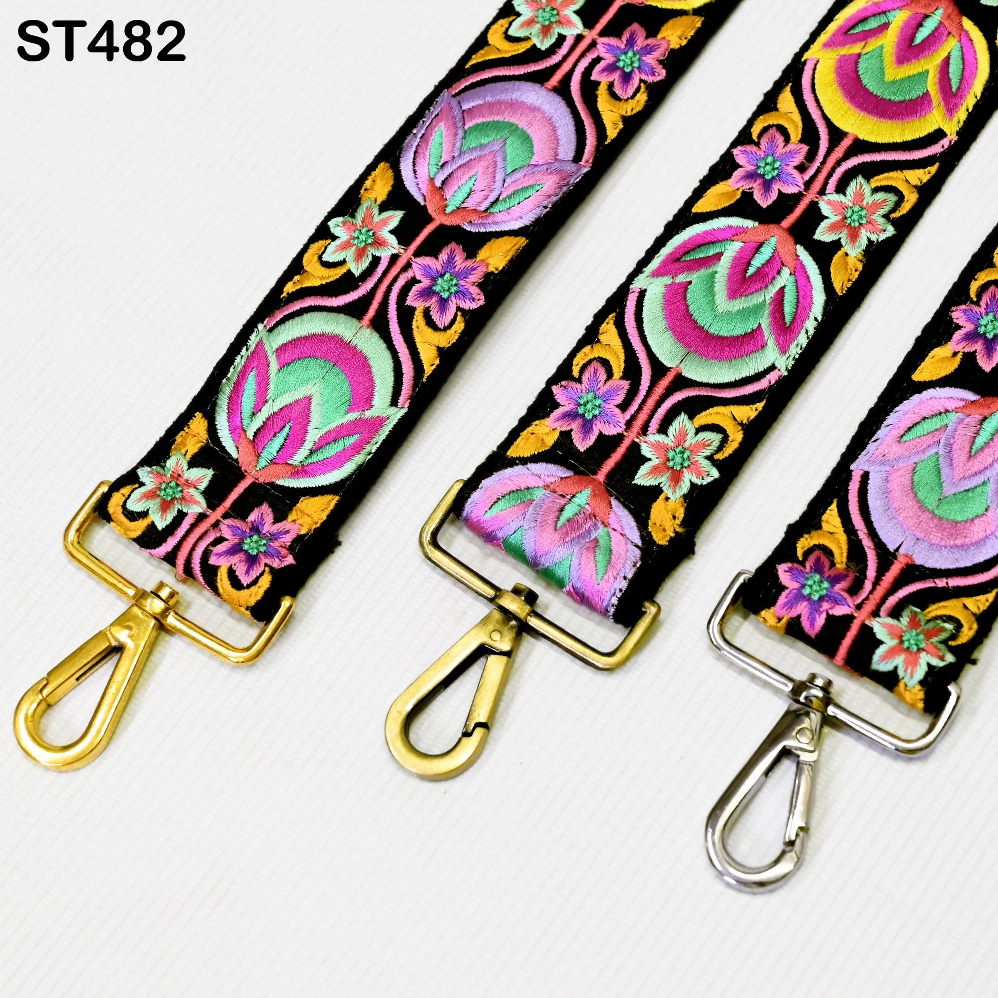Replacement Handbag Bag Strap Embroidered Camera Strap Crossbody Strap for Purses Gift for Holiday Season Embroidery Adjustable Guitar Strap