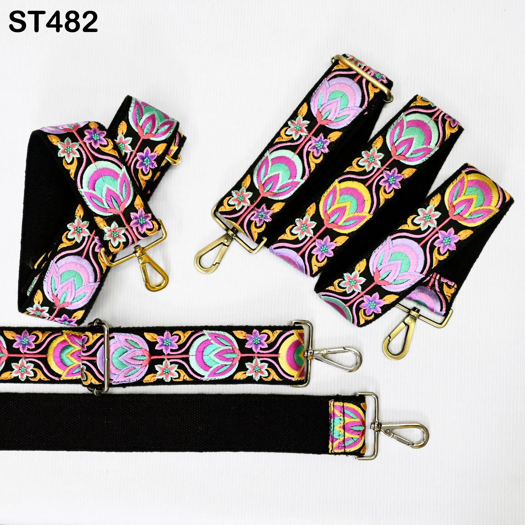 Replacement Handbag Bag Strap Embroidered Camera Strap Crossbody Strap for Purses Gift for Holiday Season Embroidery Adjustable Guitar Strap