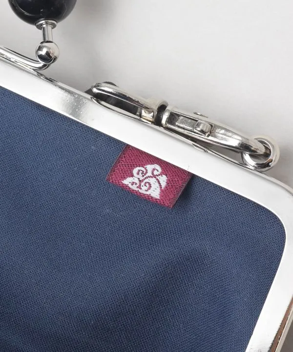 Retro Stained Glass Pattern GAMAGUCHI Clasp Shoulder Bag