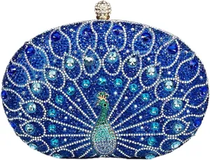 Rhinestone Evening Purses for Women Crystal Diamond Glitter Sparkly Handbag Elegant Shoulder Clutch