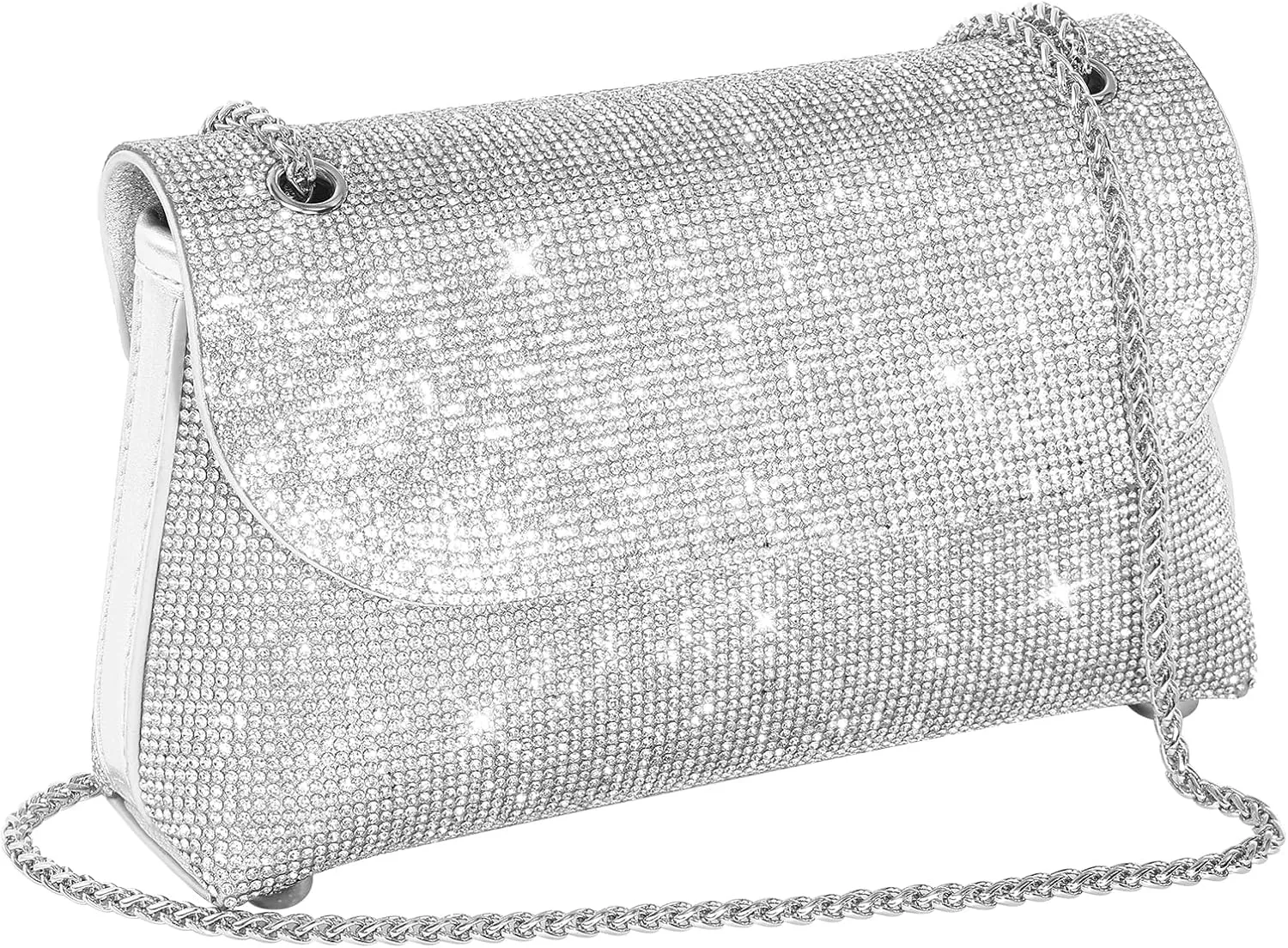 Rhinestone Purse for Women Evening Bag Sparkly Handbags Crossbody Bag Prom Clutch Purse for Wedding