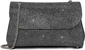 Rhinestone Purse for Women Evening Bag Sparkly Handbags Crossbody Bag Prom Clutch Purse for Wedding