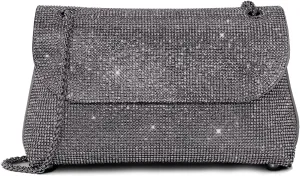 Rhinestone Purse for Women Evening Bag Sparkly Handbags Crossbody Bag Prom Clutch Purse for Wedding
