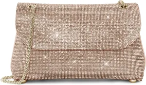 Rhinestone Purse for Women Evening Bag Sparkly Handbags Crossbody Bag Prom Clutch Purse for Wedding