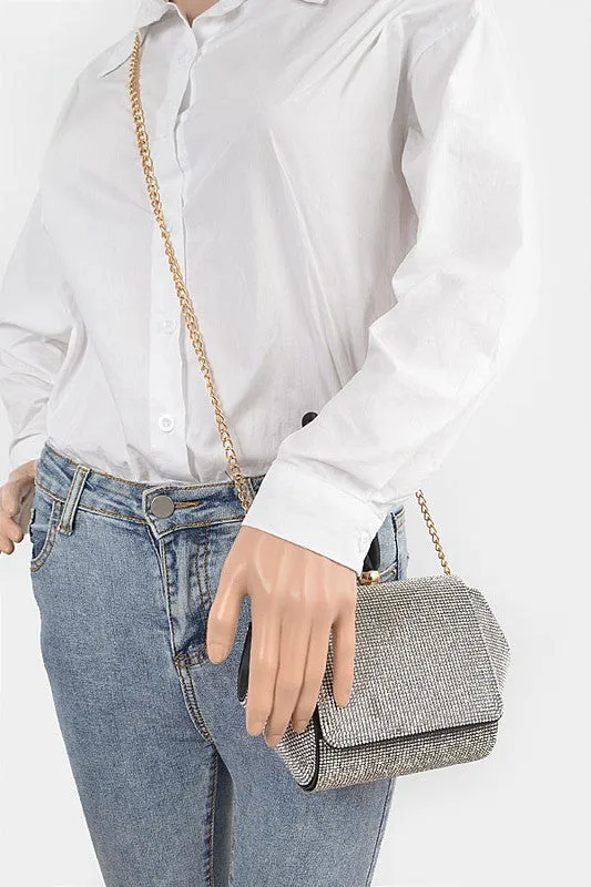 Rhinestone Wrist Band Clutch