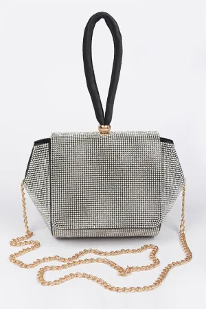 Rhinestone Wrist Band Clutch