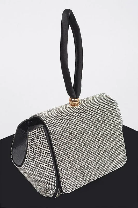 Rhinestone Wrist Band Clutch