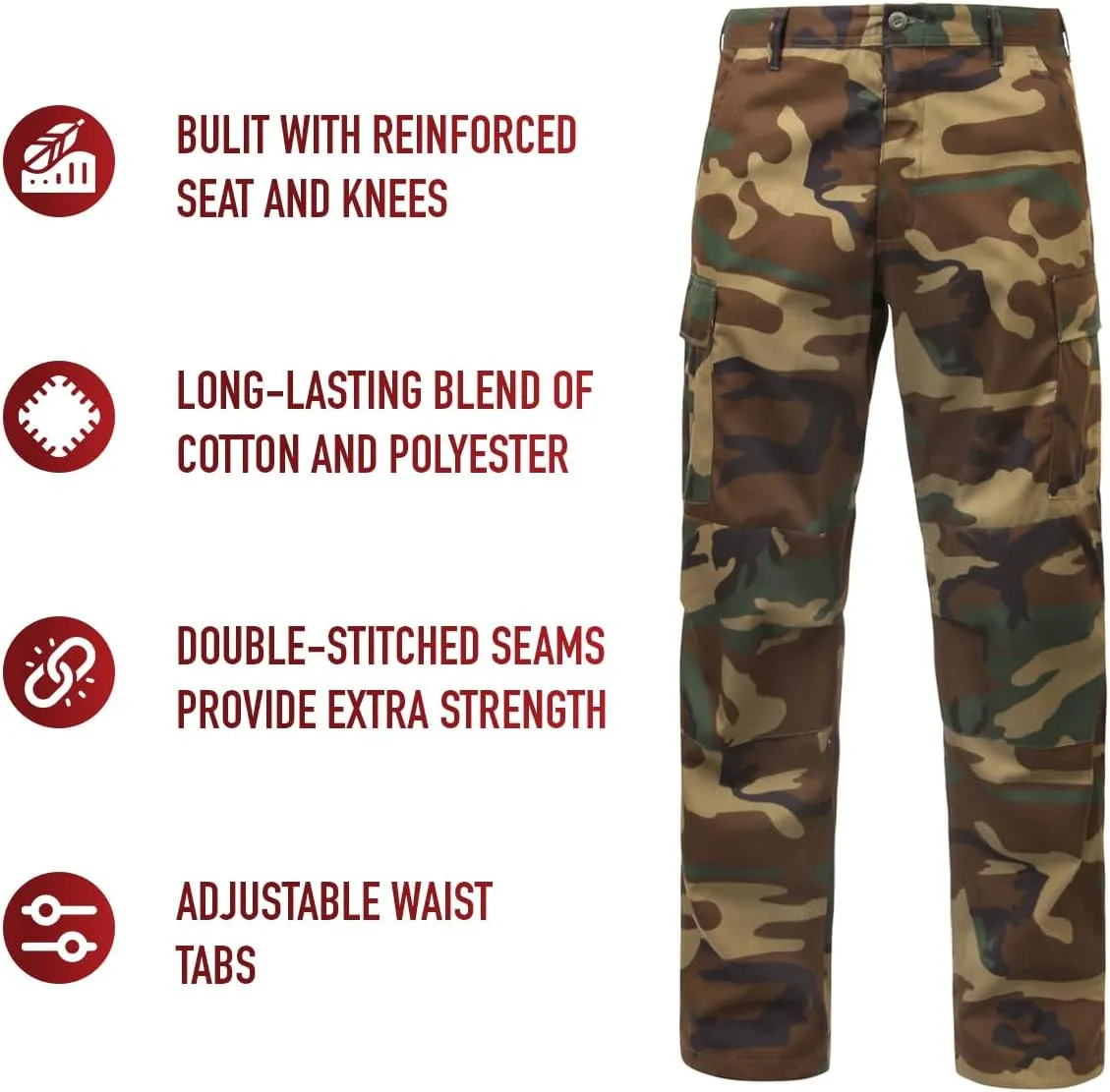 Rothco Relaxed Fit Zipper Fly BDU Pants