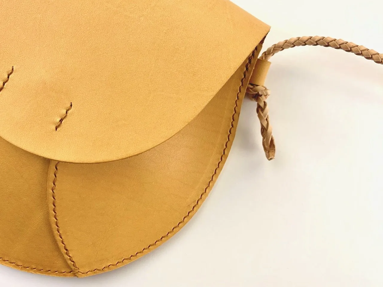 Round Shoulder Bag - Handcrafted by J Tanner