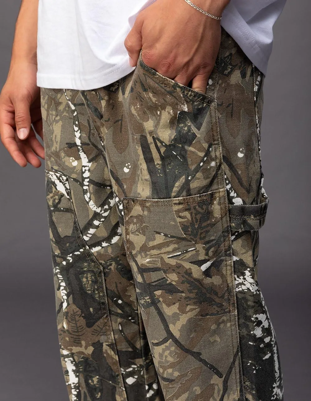 Rsq Mens Straight Camo Utility Pants