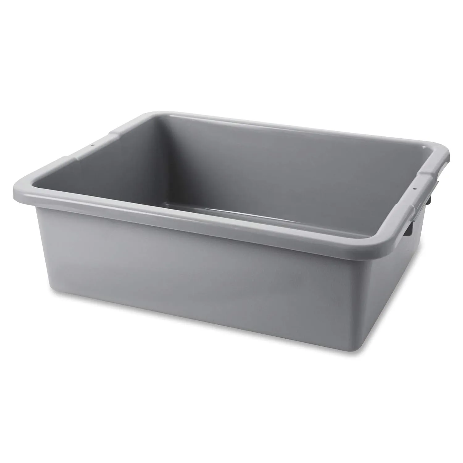 Rubbermaid Commercial Products Standard Bus/Utility Box, 7-Gallon, Gray, Heavy Duty Plastic Restaurant Wash Basin/Dish Washing Tub for Kitchen Organization/Storage