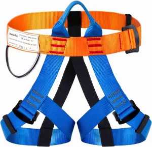 Safety Belt for Tree Climbing, Rock Climbing, Zipline - Half Body Guide Belt for Women, Men & Novices