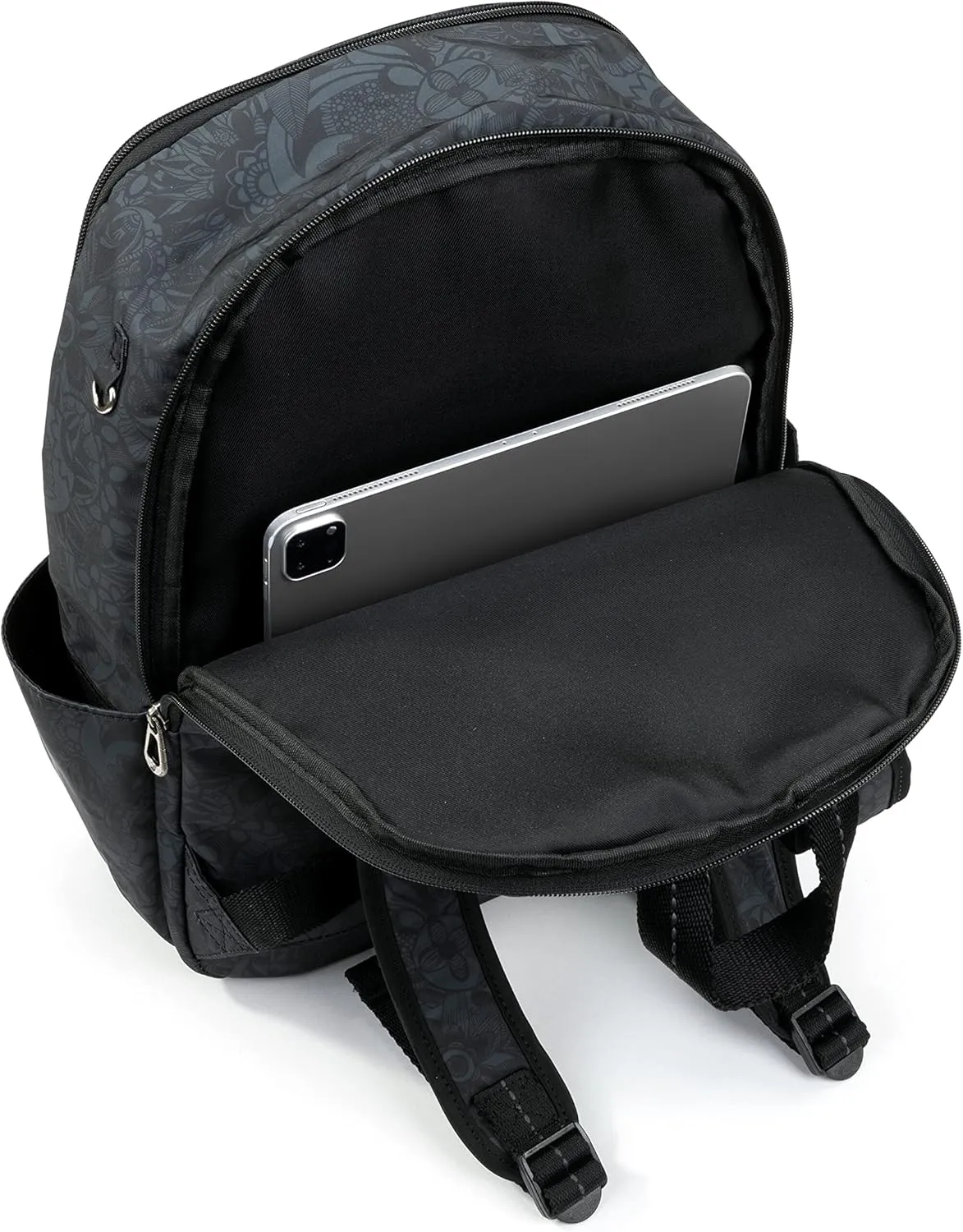 Sakroots womens Eco-twill Sakroots Larchmont Backpack in Eco Twill, Black Spirit Desert, One Size US