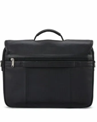 Samsonite Classic Leather 15.6'' flapover briefcase Black
