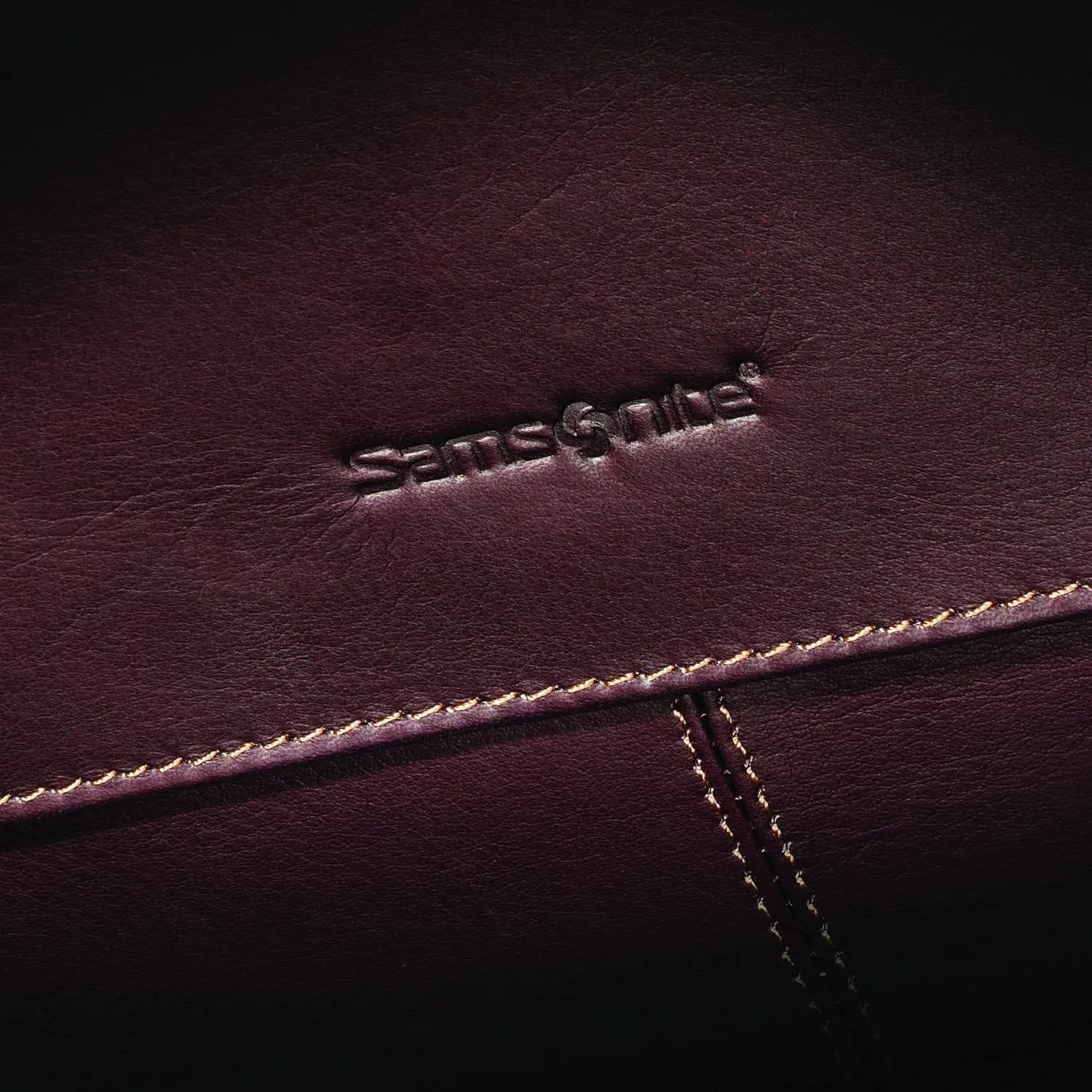 Samsonite Colombian Leather Flap-Over Messenger Bag