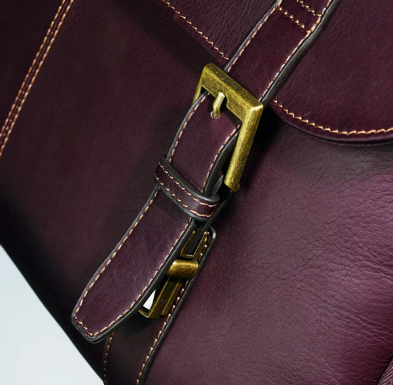 Samsonite Colombian Leather Flap-Over Messenger Bag