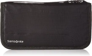 Samsonite Rfid Zip Close Travel Wallet, Black, One Size