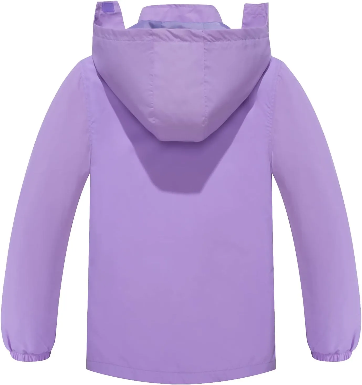 SaphiRose Kids Rain Jacket Waterproof Raincoat Mesh Lined Coat with Removable Hood for Boys Girls