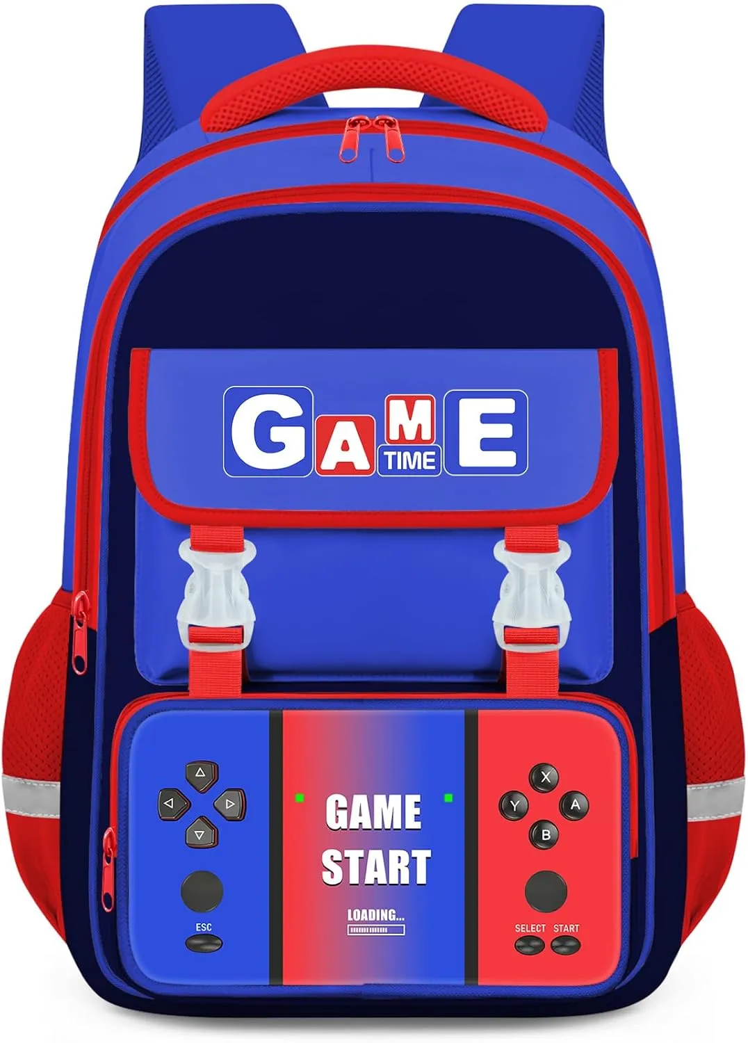 School Backpacks for Boys - Gamer Boys Backpack for Kids Teens, Multifunctional Bookbag for Elementary Middle School Students, 17″ Video Game Travel Bag Ages 6-18