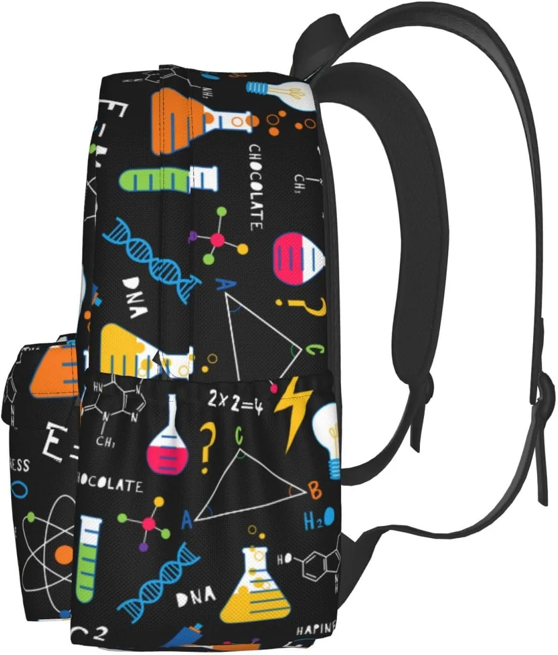 Science Chemistry Biology Physics Pattern Multipurpose School Bag Bookbag for Teenage Boys Girls Daily Backpack