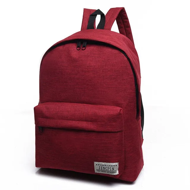 Scione Korean Simple Canvas Backpack Male/Female School Laptop Backpack for Teenagers Travel Bagpack Stachels Rucksack Mochila