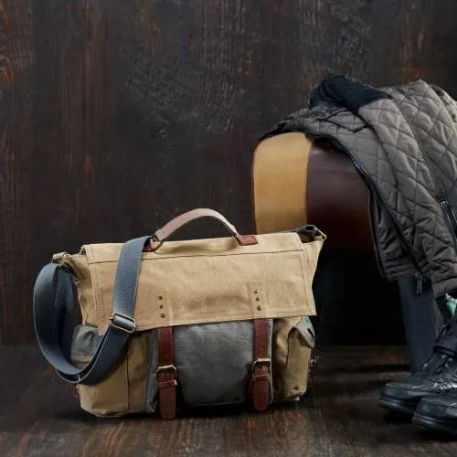 Sebastian Messenger Laptop Bag for Men & Women - Brown
