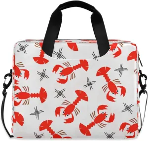 senya Laptop Bag Computer Bags Messenger Shoulder Bag Briefcase Red Crayfish for Business Office Work