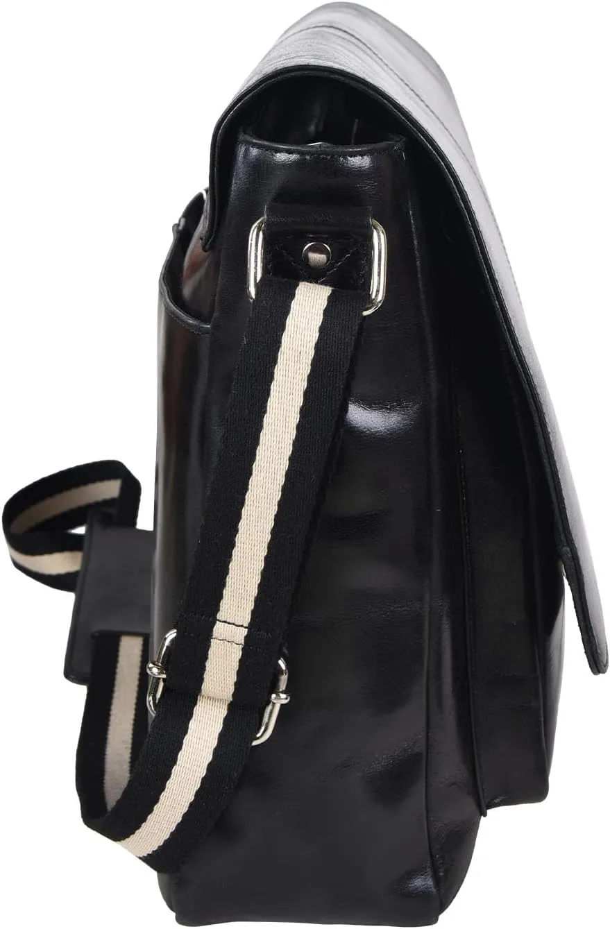 SERGA Real Leather Messenger Laptop Bag for Men & Women LEGACY