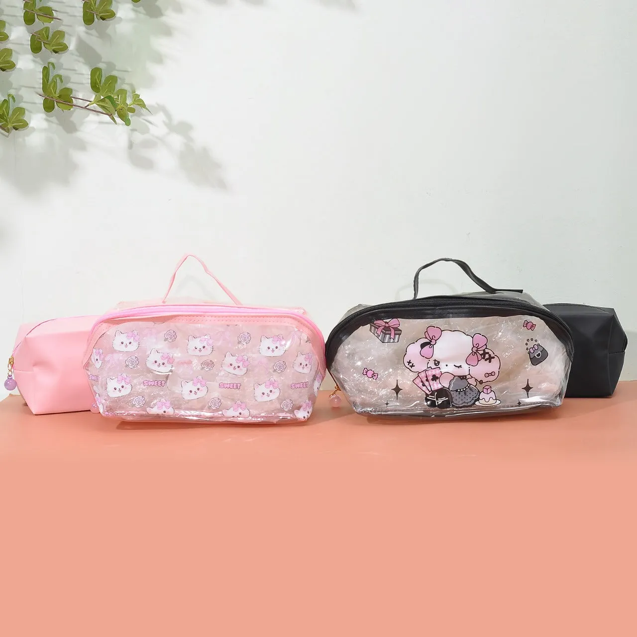 Set Of 2 Travel Makeup Pouch