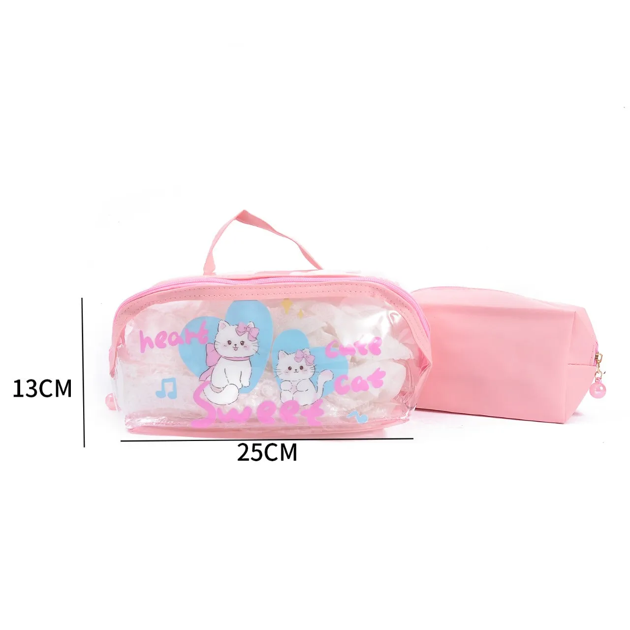 Set Of 2 Travel Makeup Pouch