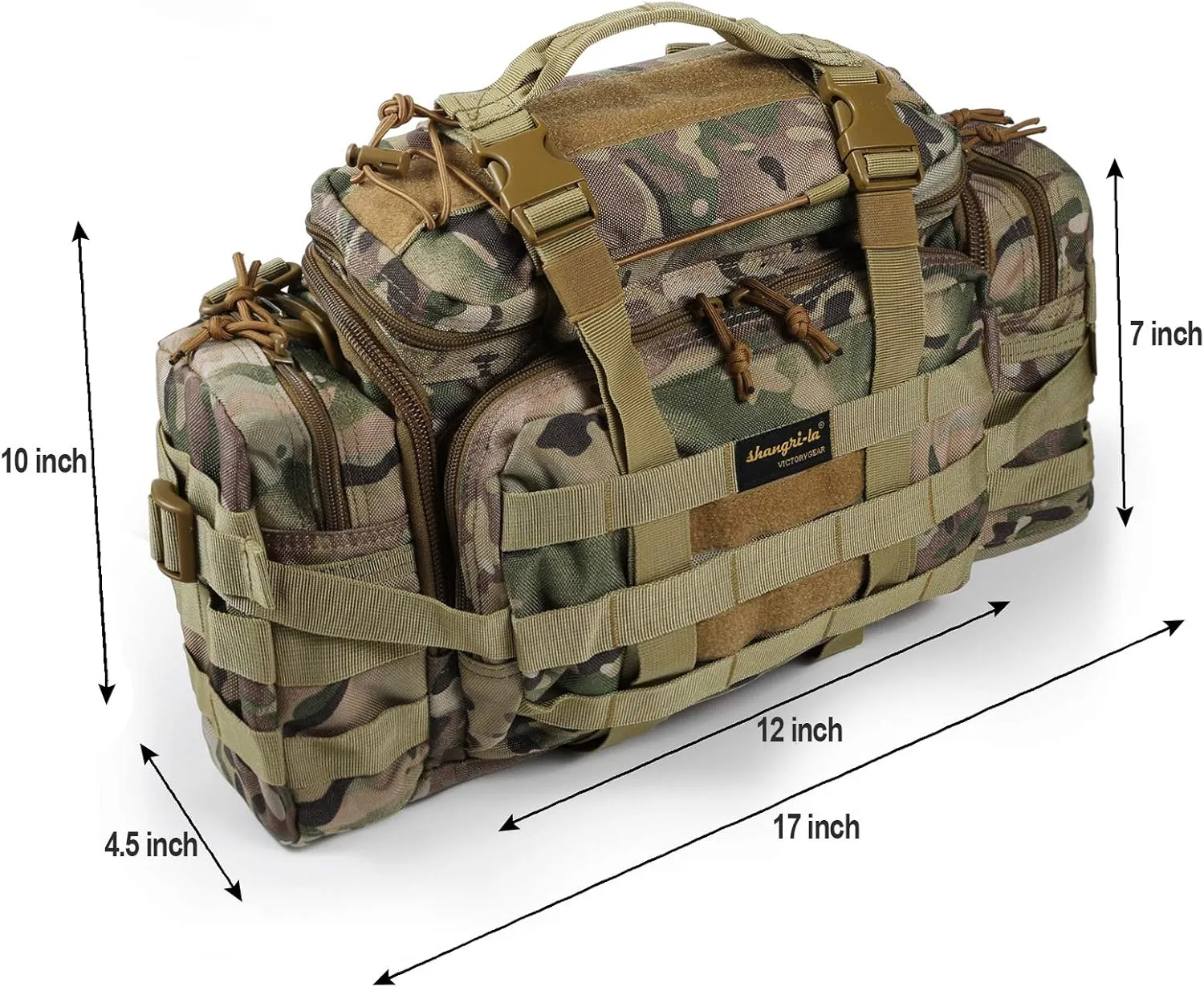 SHANGRI-LA Tactical Range Bag Outdoor Sling Backpack Hiking Fanny Waist Pack