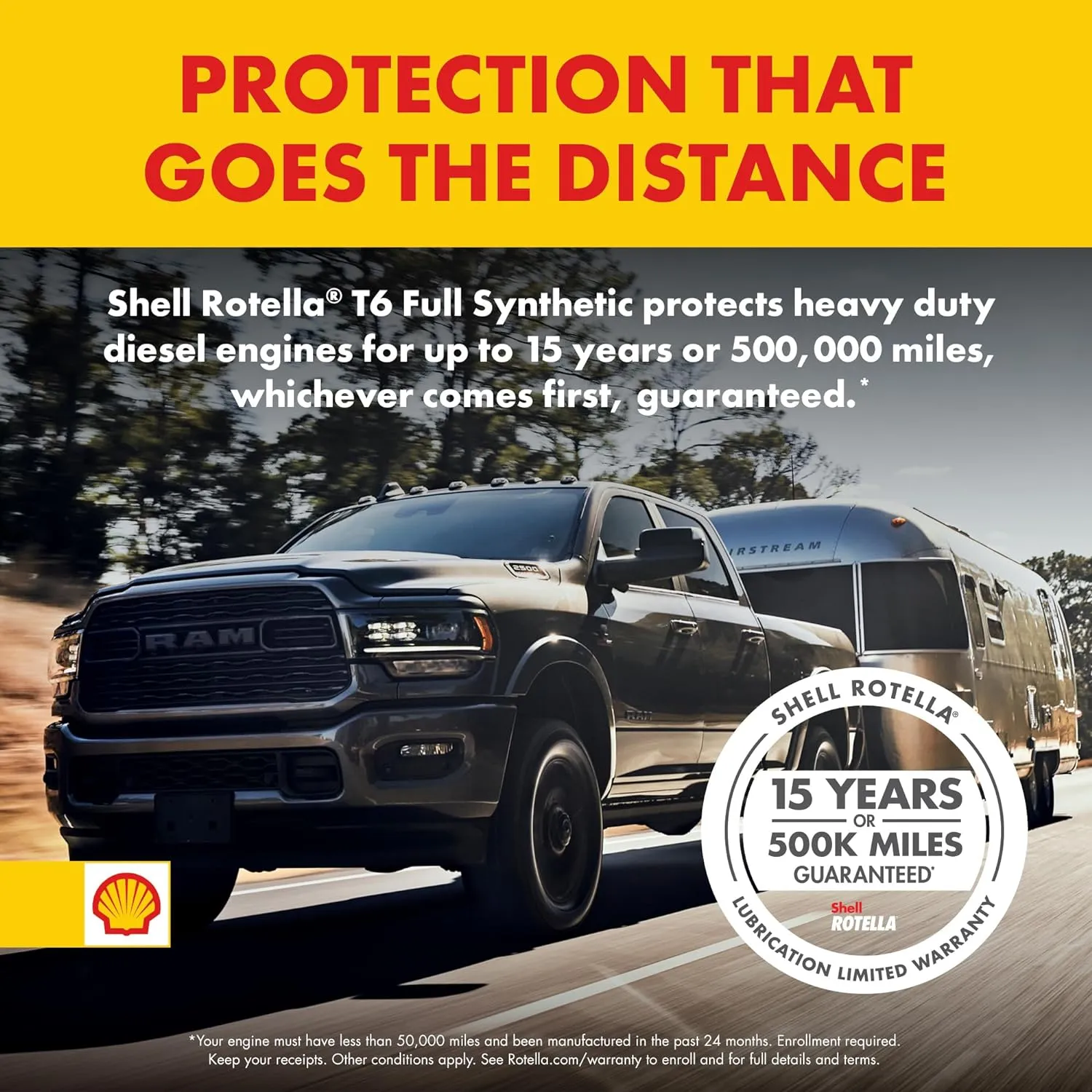 Shell Rotella T6 Full Synthetic 5W-40 Motor Oil, 1 Gallon (3 Pack)