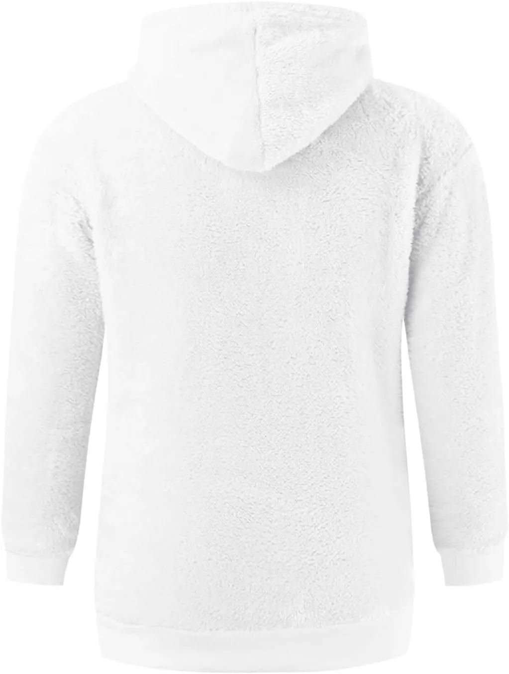 Sherpa Hoodie for Men Fleece Lined Winter Hooded Sweatshirts Comfy Warm Casual Thermal Pullover Sweater With Pocket