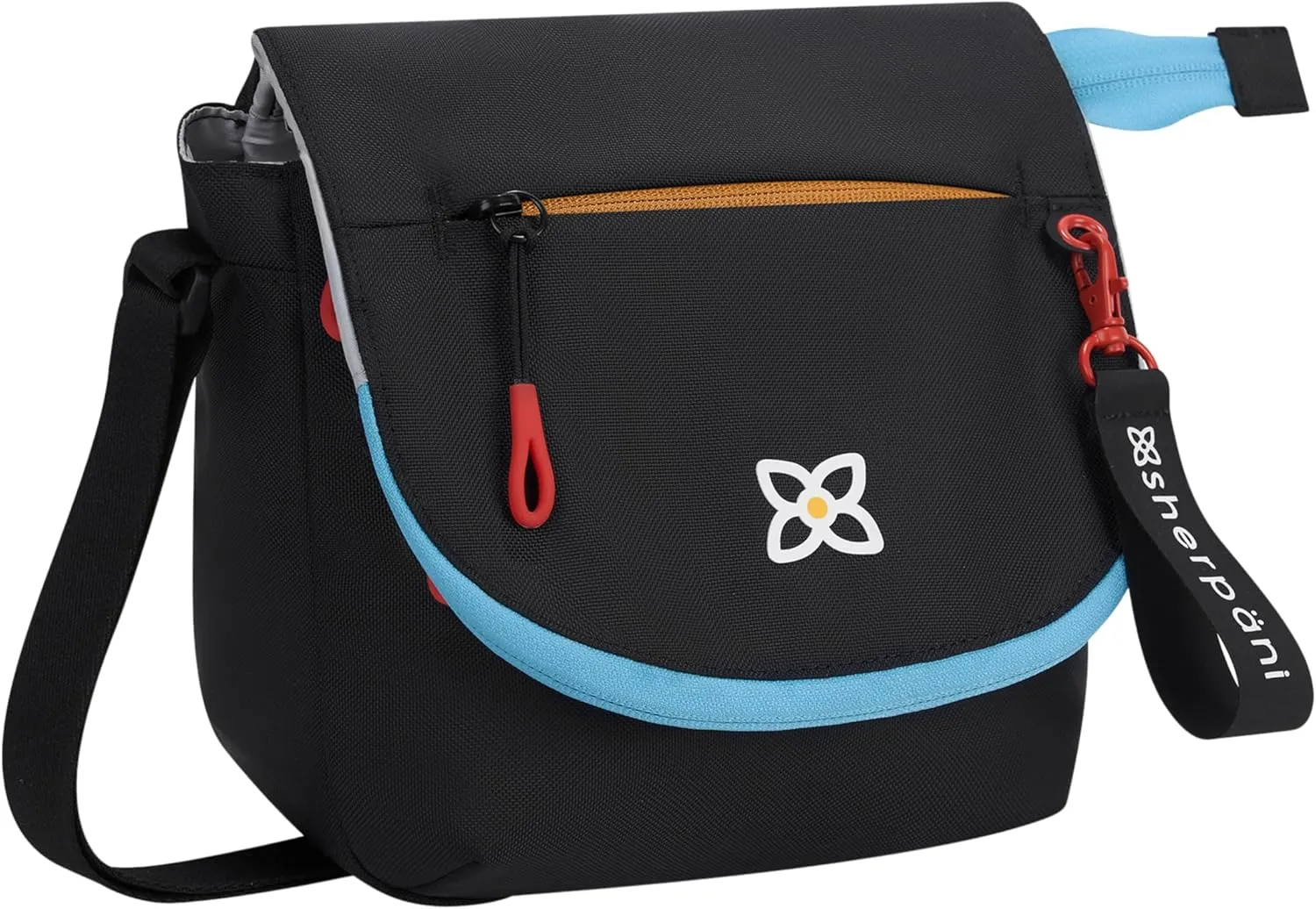 Sherpani Milli, Nylon Flap Crossbody Purse, Medium Shoulder Bag, Travel Crossbody Bags for Women, RFID Protection