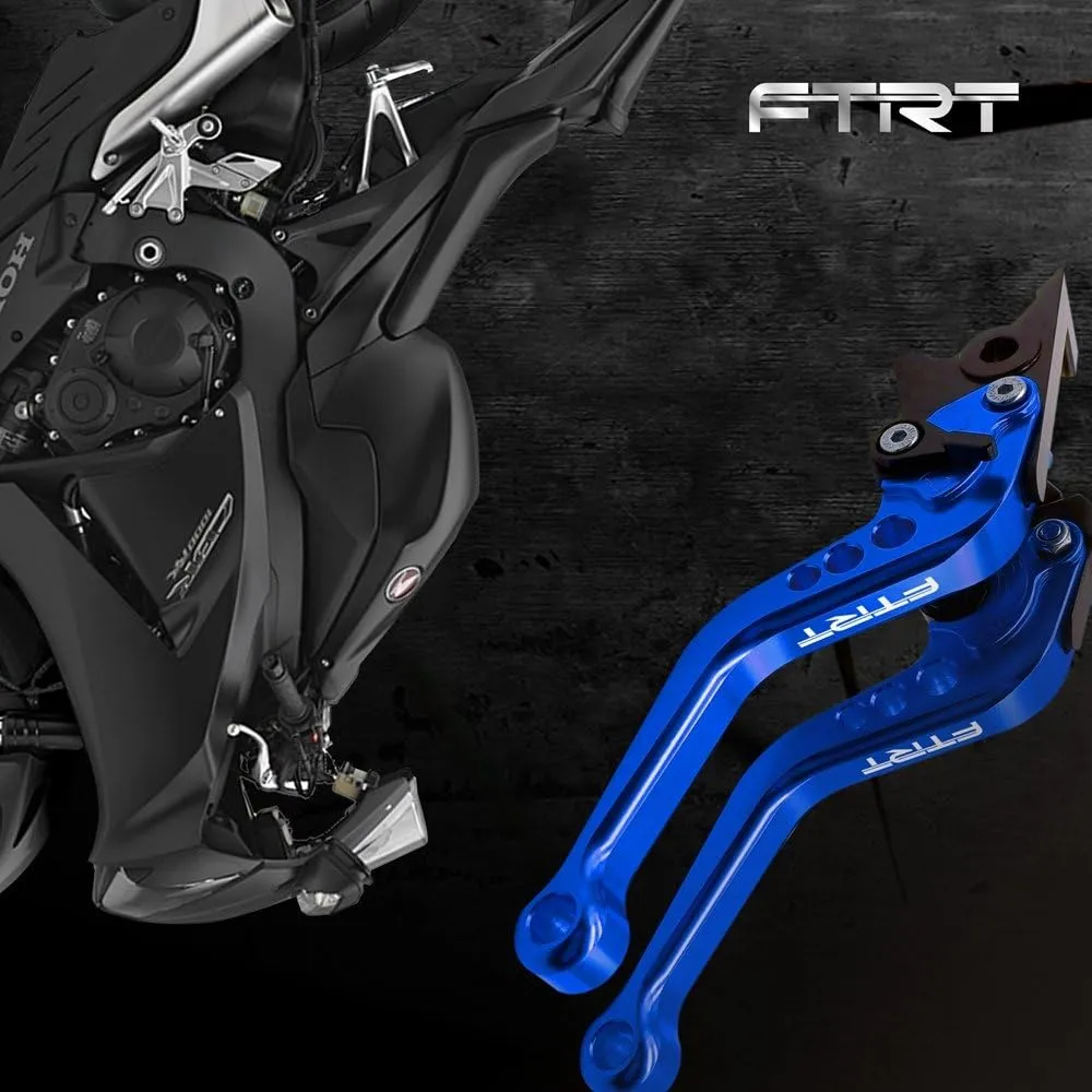 Short Brake Clutch Levers Compatible with YZF R1 2002-2003/ YZF R6 1999-2004/ FZS1000 FZ1 Fazer 2001-2005/ R6S Version 2006-2009/ YZF600R Thundercat FZS600 Fazer 1999-2007: Blue