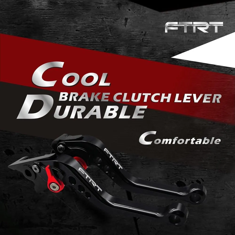 Short Levers Brake Clutch Compatible with EX650 Ninja 650R ER-6F ZR650 Z650 ZR900 Z900 2017-2021/ KLE650 Versys 650 17-21/ KLZ1000 Versys1000 2017-2021/ EN650 Vulcan S650 17-21: Black